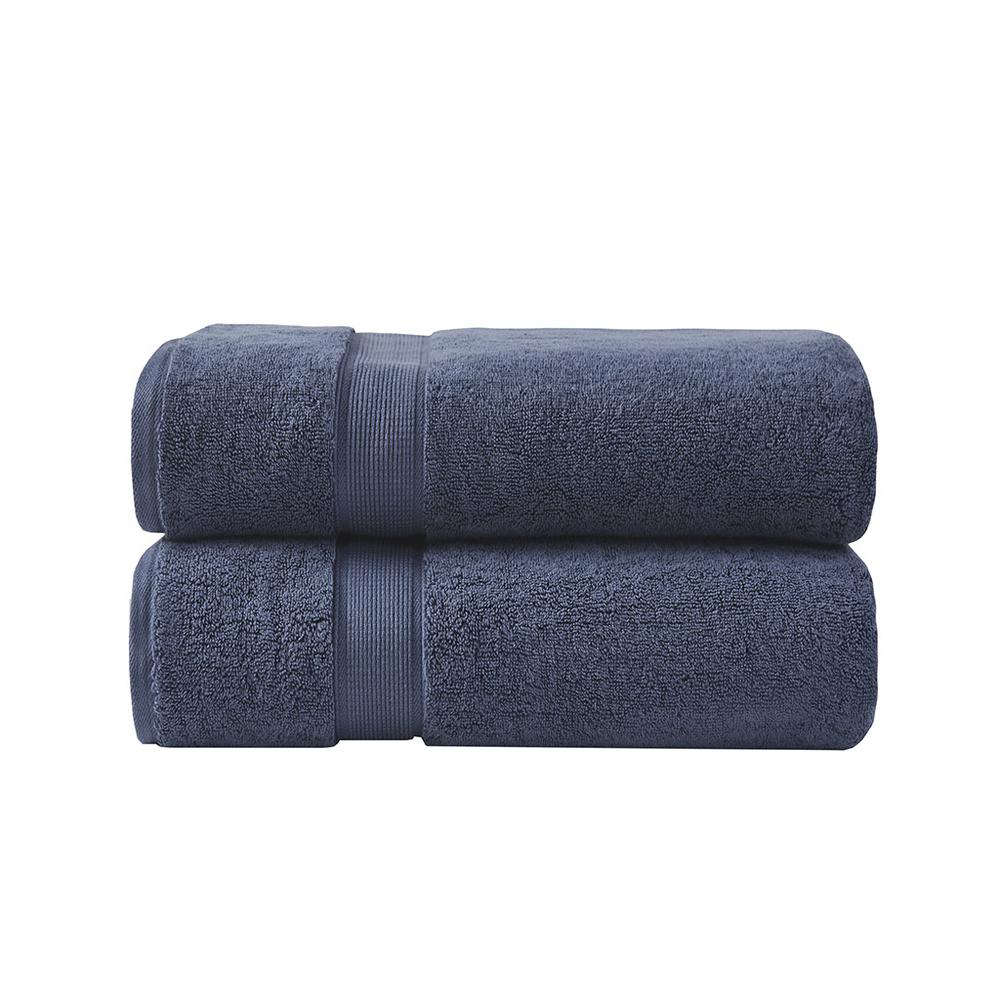 100% Cotton Bath Sheet Antimicrobial 2 Piece Set