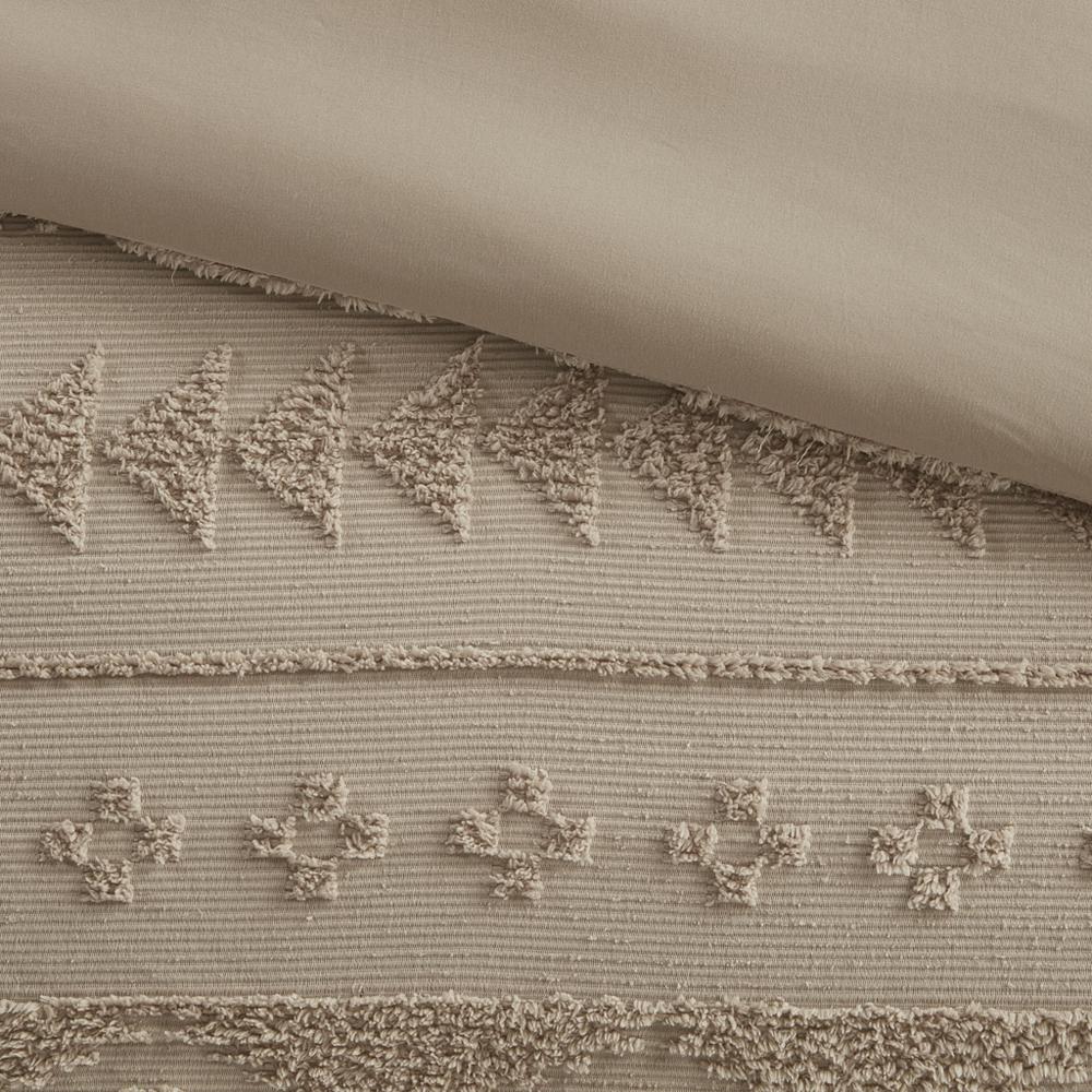 Breckenridge Chenille Oversized Comforter Set, Tan color