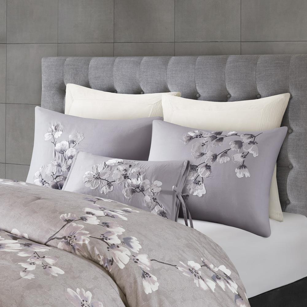 3 Piece Cotton Sateen Printed Comforter Set