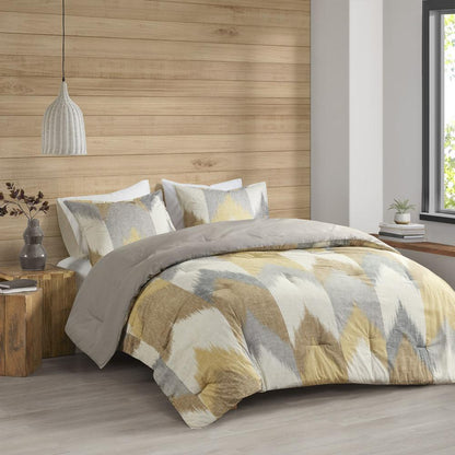 Alpine 3 Piece Comforter Mini Set, Yellow color
