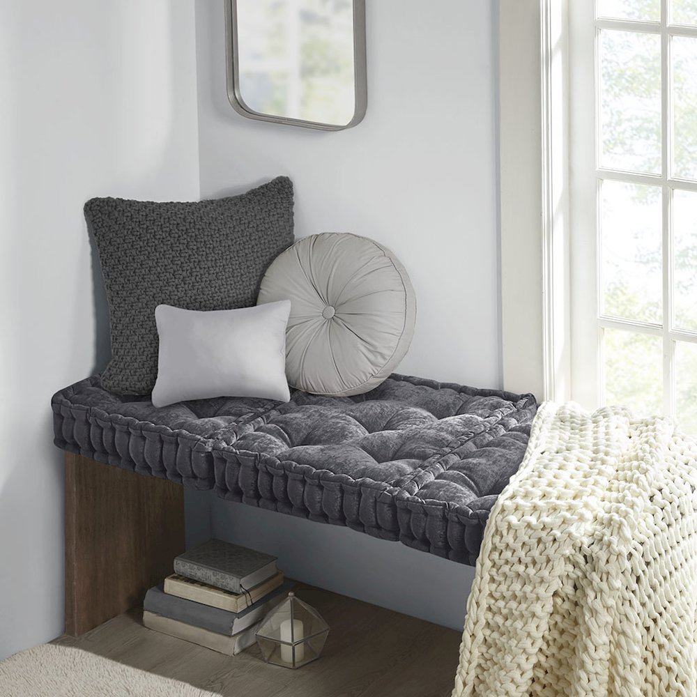 Poly Chenille Square Floor Pillow Cushion