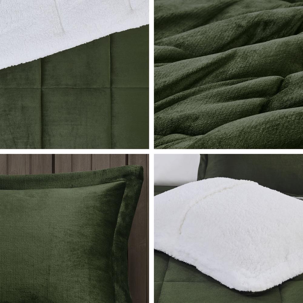 Plush to Sherpa Down Alternative Comforter Set