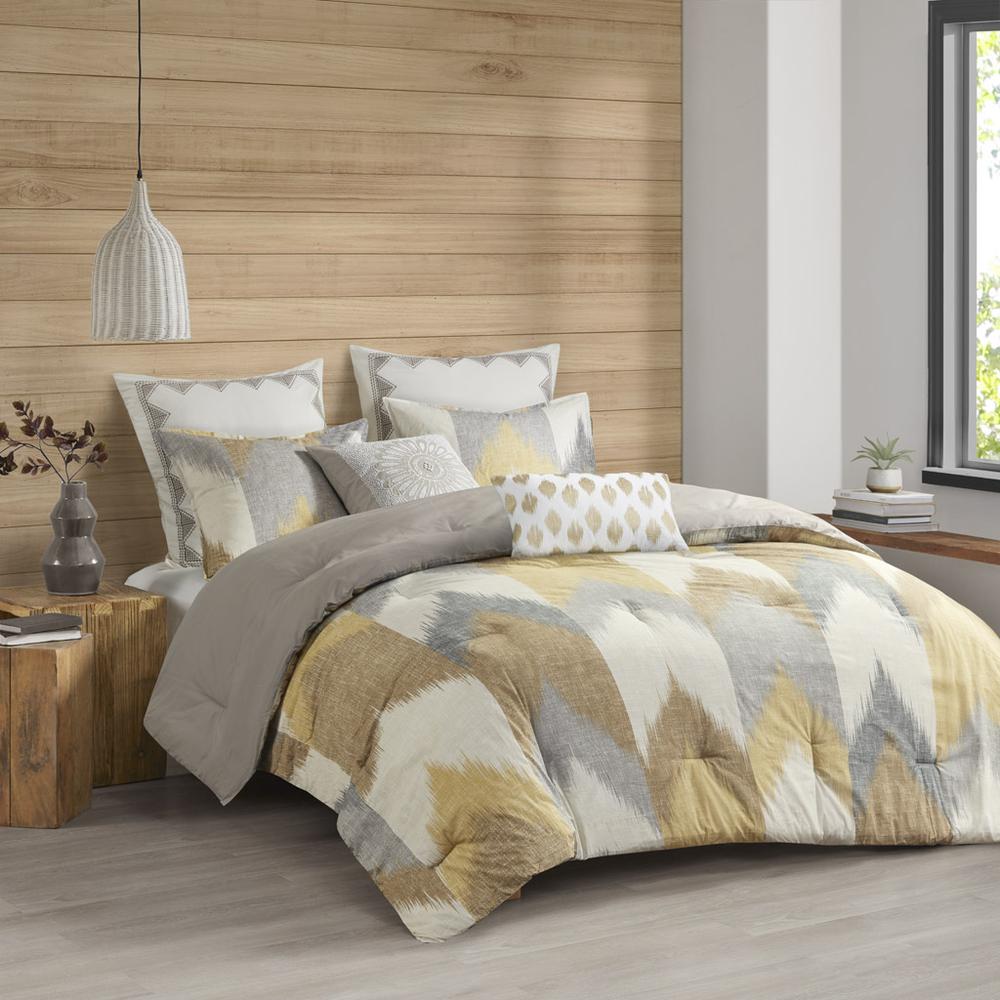 Alpine 3 Piece Comforter Mini Set, Yellow color