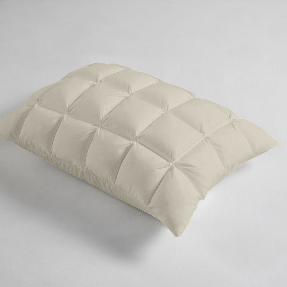 Stay Puffed Overfilled Pillow Protector Single Piece in Tan Color