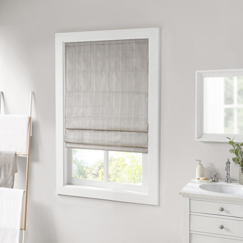 Basketweave Room Darkening Cordless Roman Shade