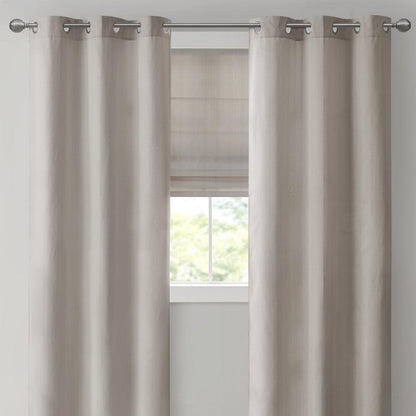 Basketweave Room Darkening Cordless Roman Shade