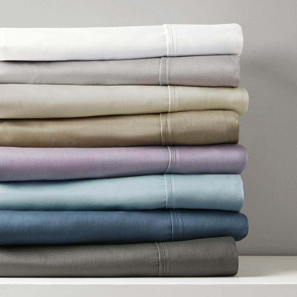 800 Thread Count Cotton Blend Sateen Sheet Set, White color