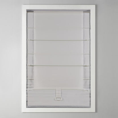 Basketweave Room Darkening Cordless Roman Shade