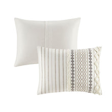 Charming Ivory Aztec Print Cotton Comforter Set, Belen Kox