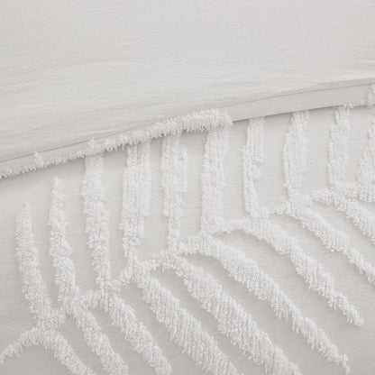 Coastal Palm Chenille 3-Piece Duvet Cover Set, Belen Kox