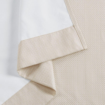 Basketweave Room Darkening Curtain Panel Pair