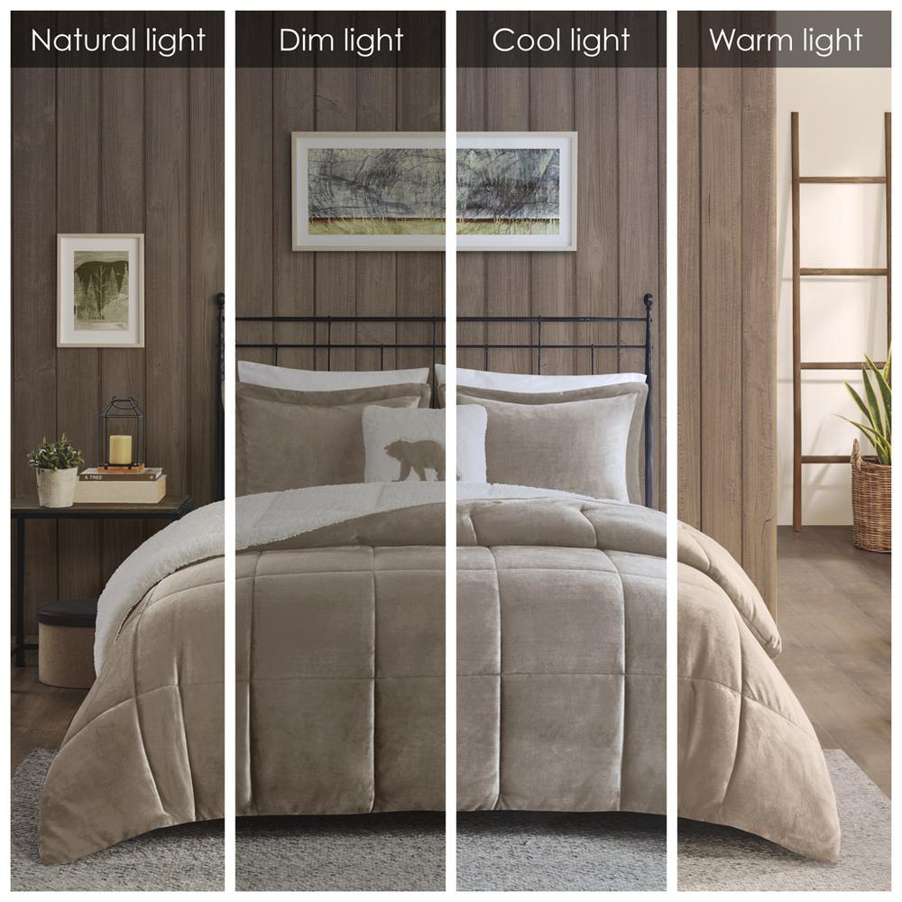 Plush to Sherpa Down Alternative Comforter Set