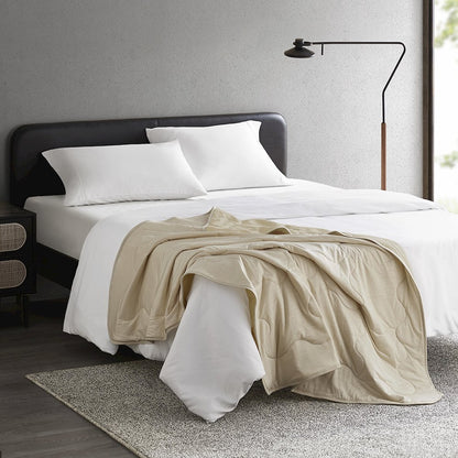 Cooling Touch Down Alternative Throw in Tan Color