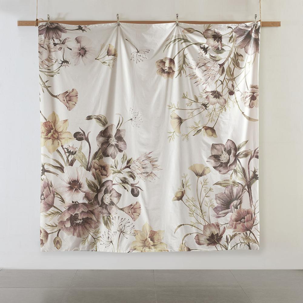Cassandra 3 Piece Cotton Printed Duvet Cover Set, Blush color