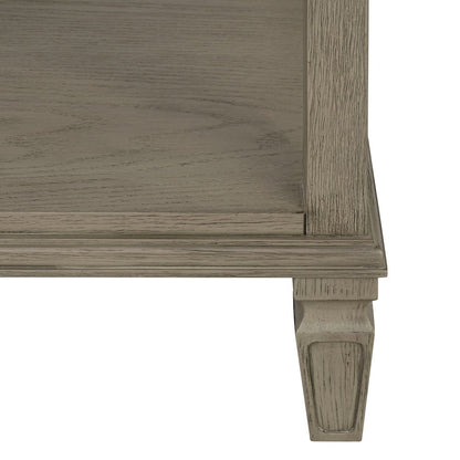 Victoria Bedside Table, Reclaimed Grey color
