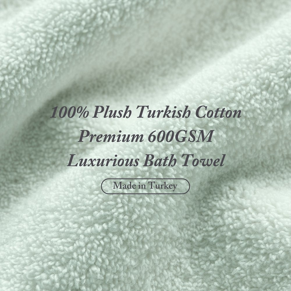 Turkish Cotton 6 Piece Bath Towel Set