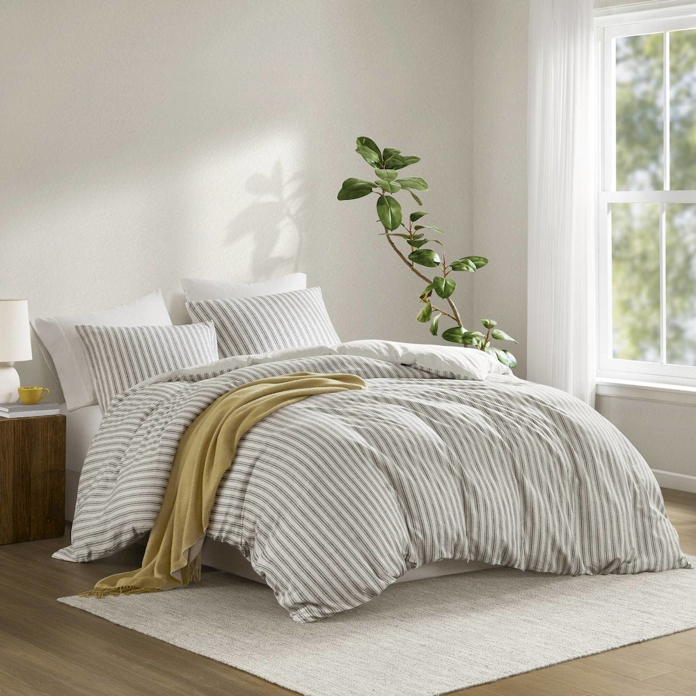 Etta 3PCS Duvet Set, Grey color