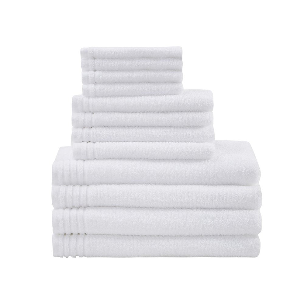 Big Bundle 100% Cotton Quick Dry 12 Piece Bath Towel Set