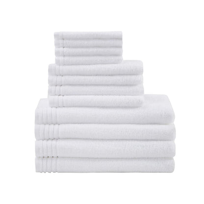 Big Bundle 100% Cotton Quick Dry 12 Piece Bath Towel Set