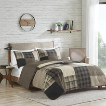 Winter Hills Oversized Cotton Quilt Set, Tan color