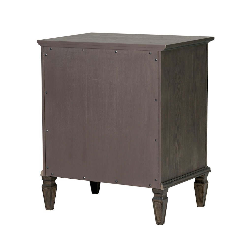 Victoria Nightstand, Antique Brown color