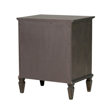 Victoria Nightstand, Antique Brown color