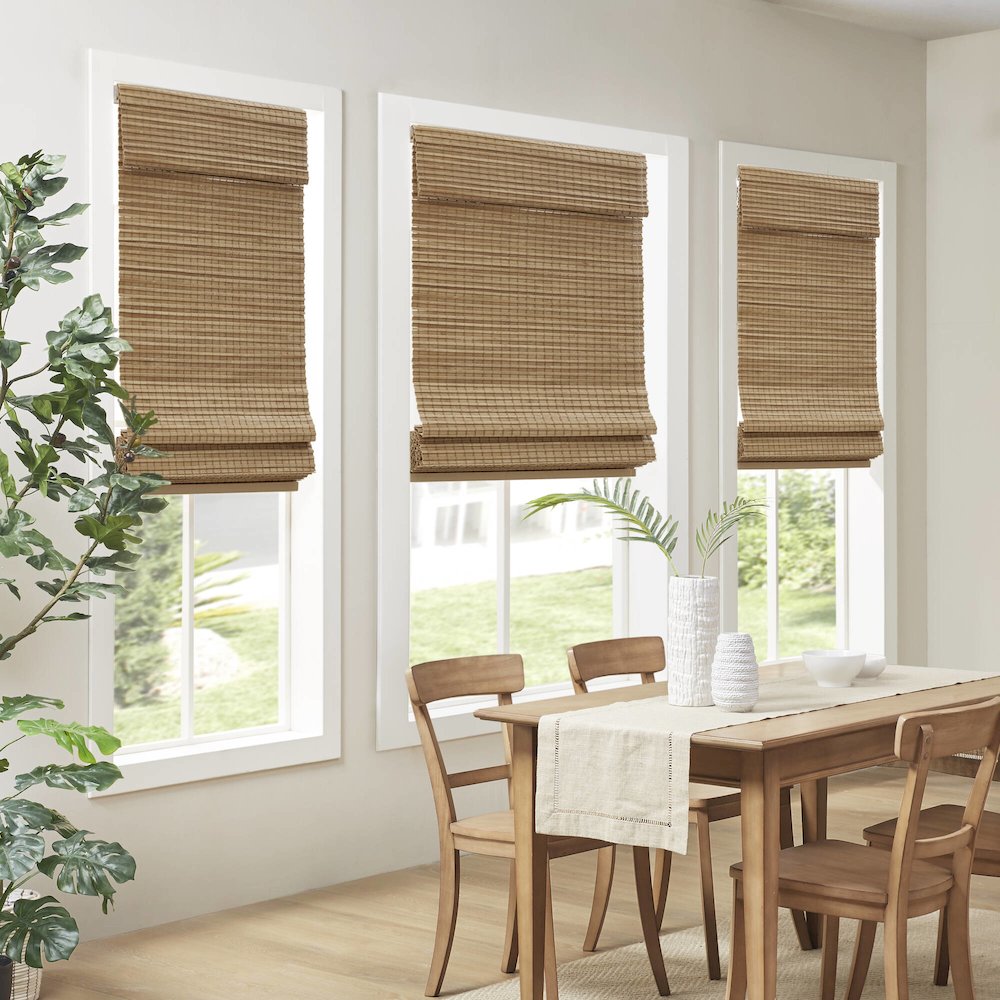 Eastfield Bamboo Light Filtering Roman Shade 64"L