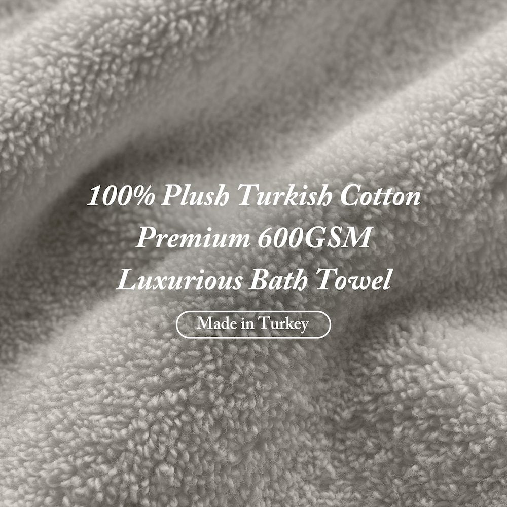 Turkish Cotton 6 Piece Bath Towel Set