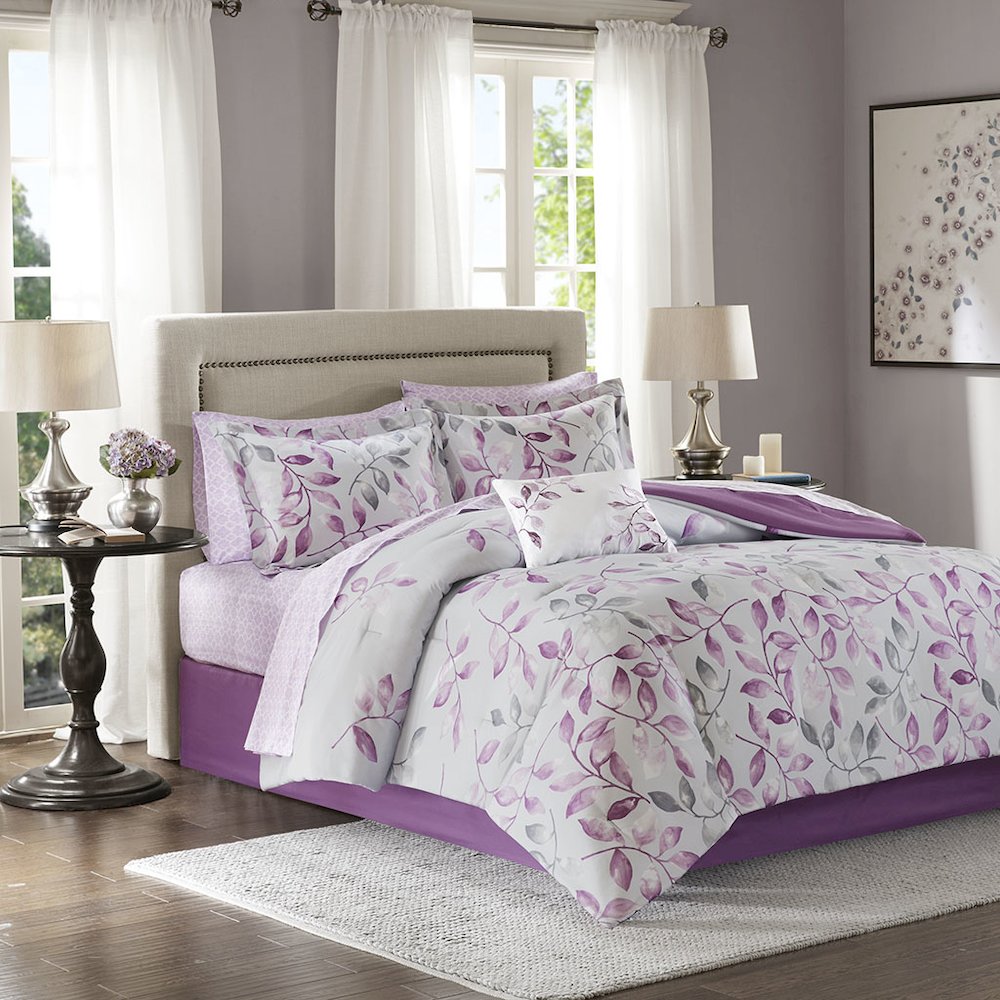 9 Piece Comforter Set with Cotton Bed Sheets