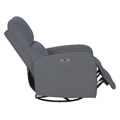 Dakota Power Recliner 3-in-1 with Swivel, Glider, Charging Station