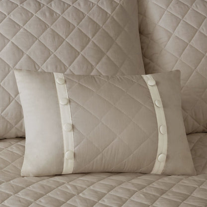 4 Piece Cotton Reversible Tailored  Bedspread  Set