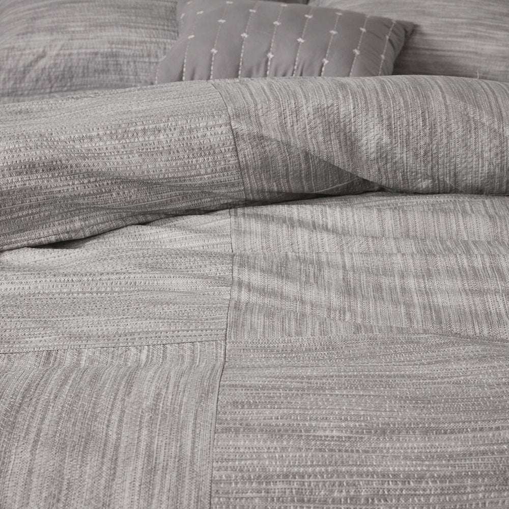7 Piece Printed Seersucker Comforter Set
