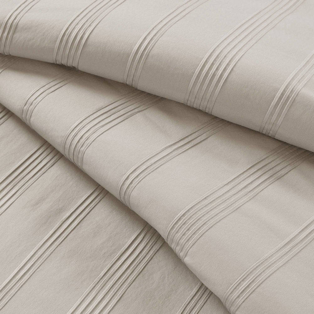 Logan Woven Striped Comforter Set, Neutral color