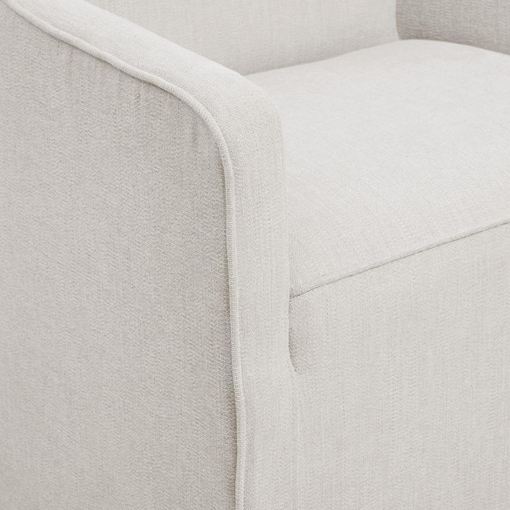 Skirted Dining Arm Chair with Casters