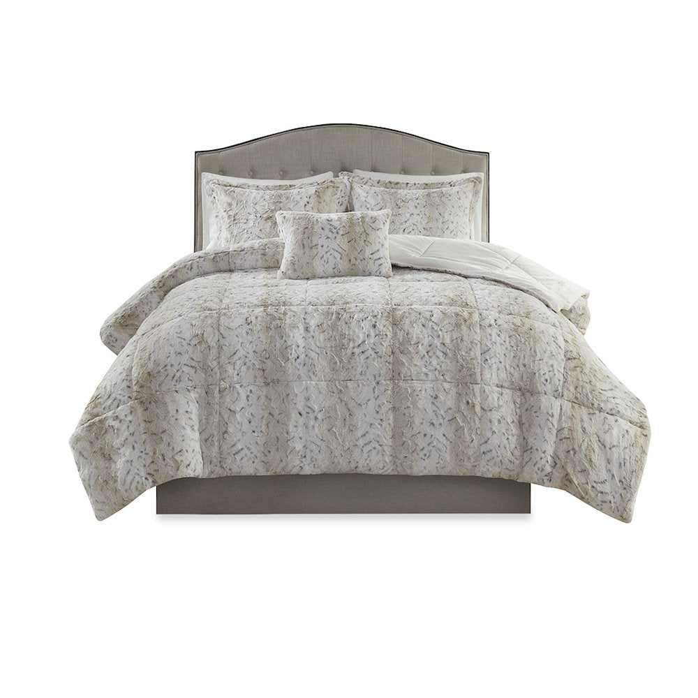 Zuri Faux Fur Comforter Set