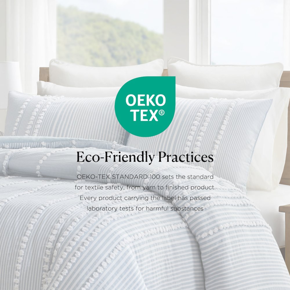 Anslee 3 Piece Cotton Yarn Dyed Duvet Cover Set
