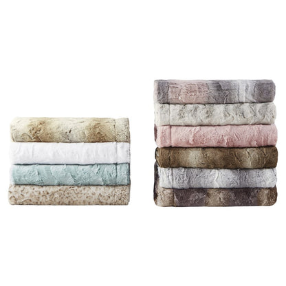 Zuri Faux Fur Throw, Leopard color