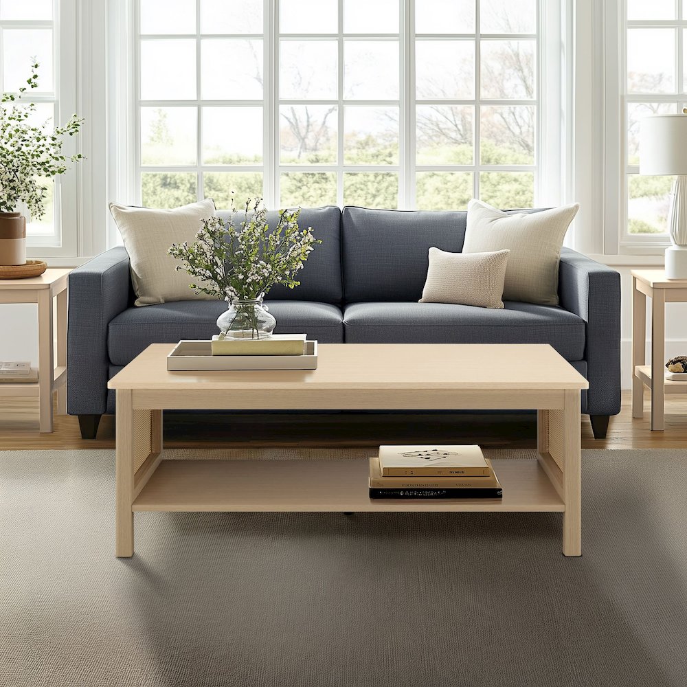 Ashlyn 2-Tier Rattan Coffee Table