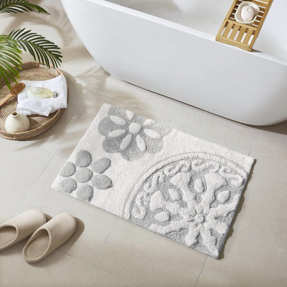 Casablanca Medallion Cotton Tufted Bath Rug