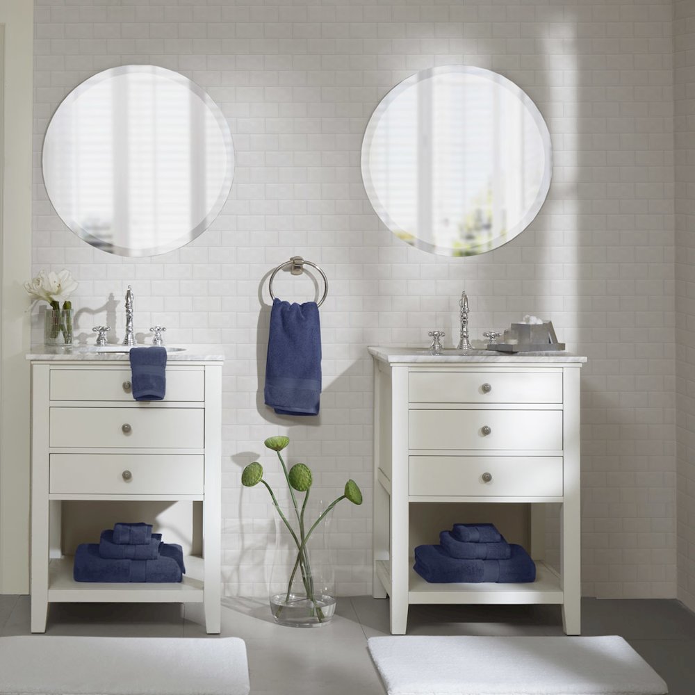 100% Cotton Bath 8 Piece Set in Dark Navy