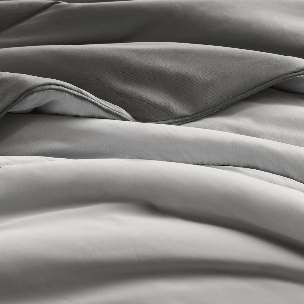 Reversible Tencel Comforter Blanket, Gray color