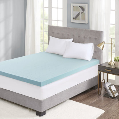 3" Cooling Gel Memory Foam Mattress Topper with Removable Cooling Cover