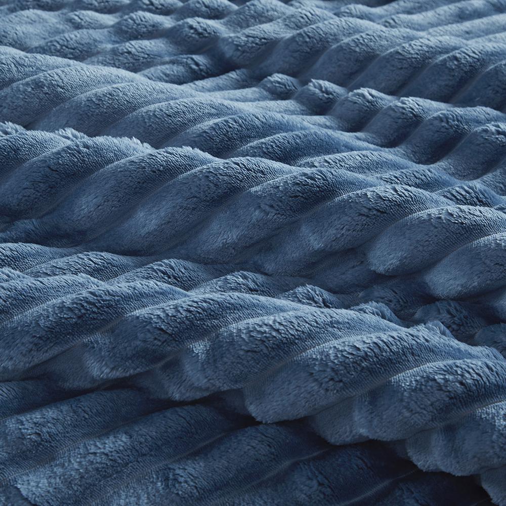 2 Piece Corded Plush Comforter Set