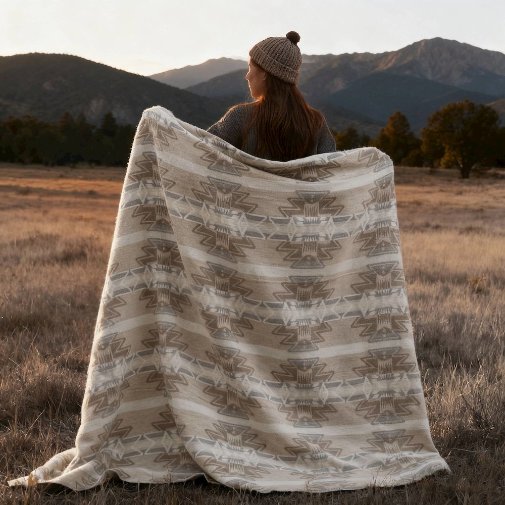 Alberta Cotton Blend Blanket