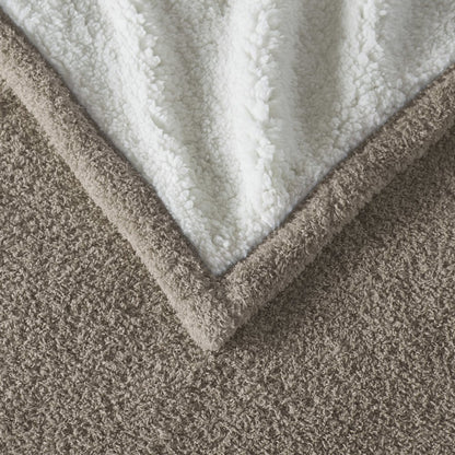 Amira Dream Soft Heated Throw in Brown