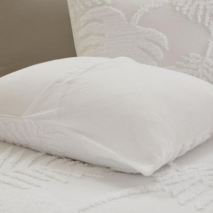 Coastal Palm Chenille 3-Piece Duvet Cover Set, Belen Kox