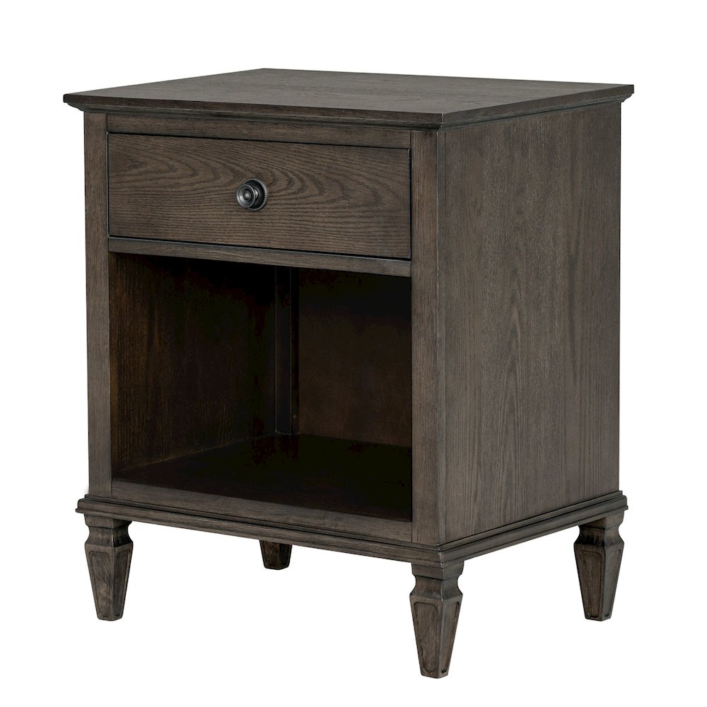 Victoria Nightstand, Antique Brown color