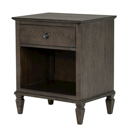 Victoria Nightstand, Antique Brown color