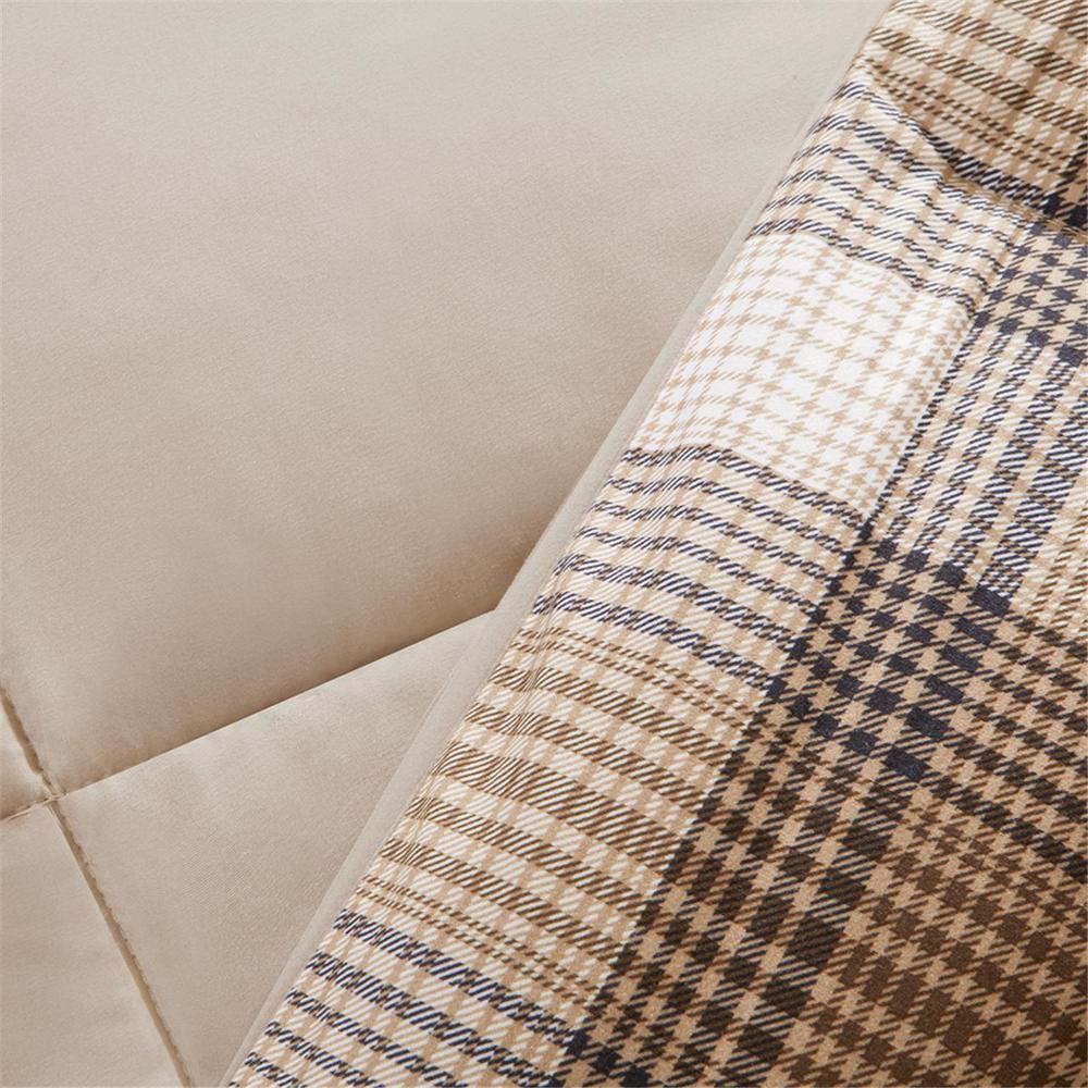 Quilting Soft and Cozy Microfiber Solid Reverse Down Alternative Comforter Set