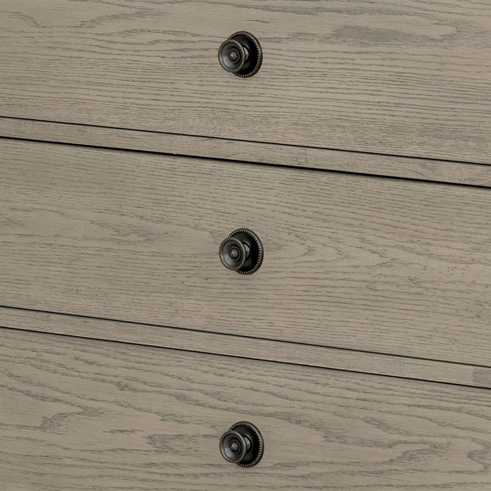 Victoria 6-drawer wood dresser (70"), Reclaimed Grey color